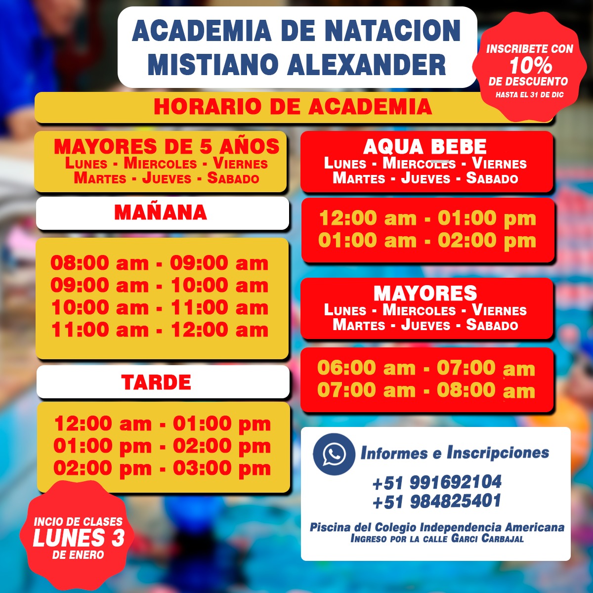 Horarios flexibles